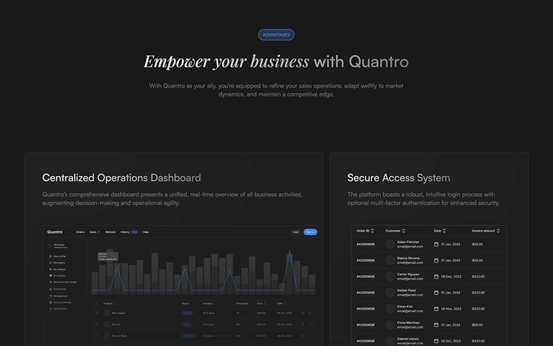 Quantro - SaaS HTML5 Responsive Website Template