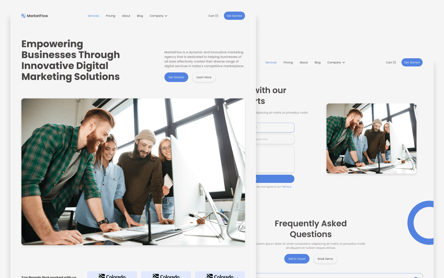 MarketFlow - Marketing HTML5 Responsive Website Template