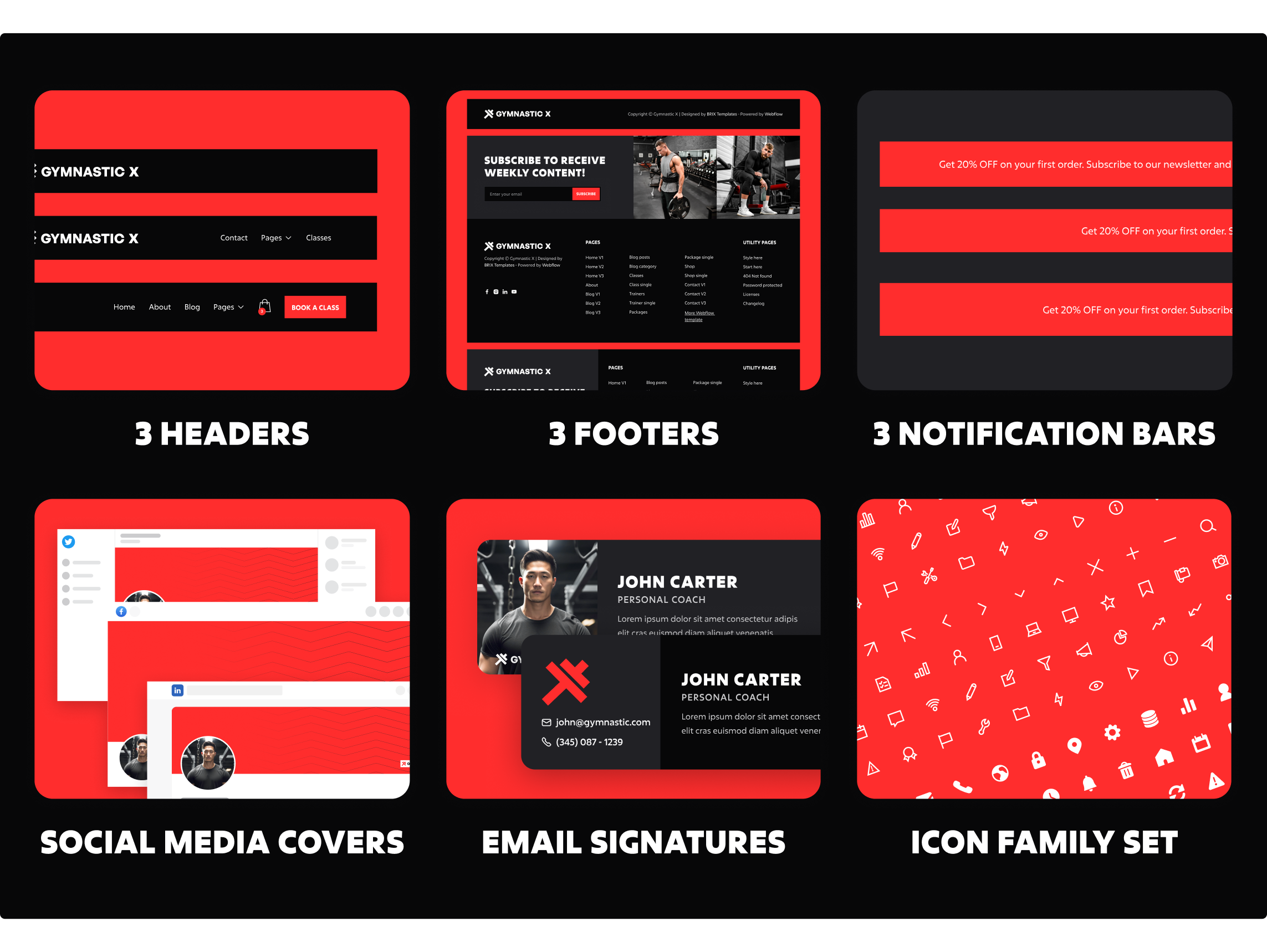 Gymnastic X | Gym Webflow Template Benefits