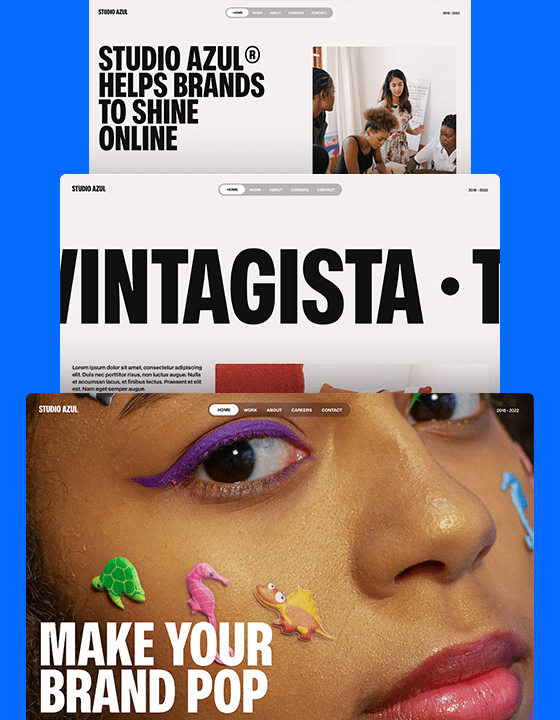 Azul by Studio Crosta - Agency design asset by webflow