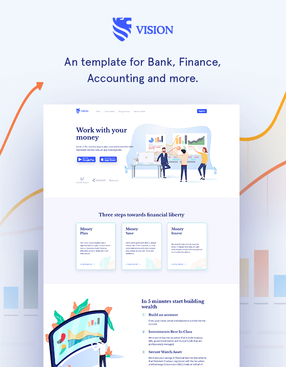 Vision - Bank HTML5 Responsive Website Template