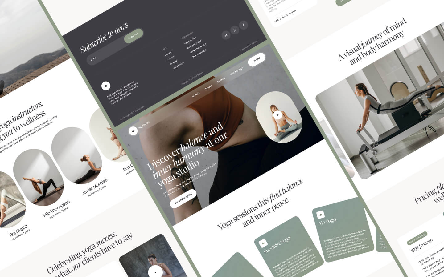 Yoga Fitness Studio Db Fitness Html5 Responsive Website Template