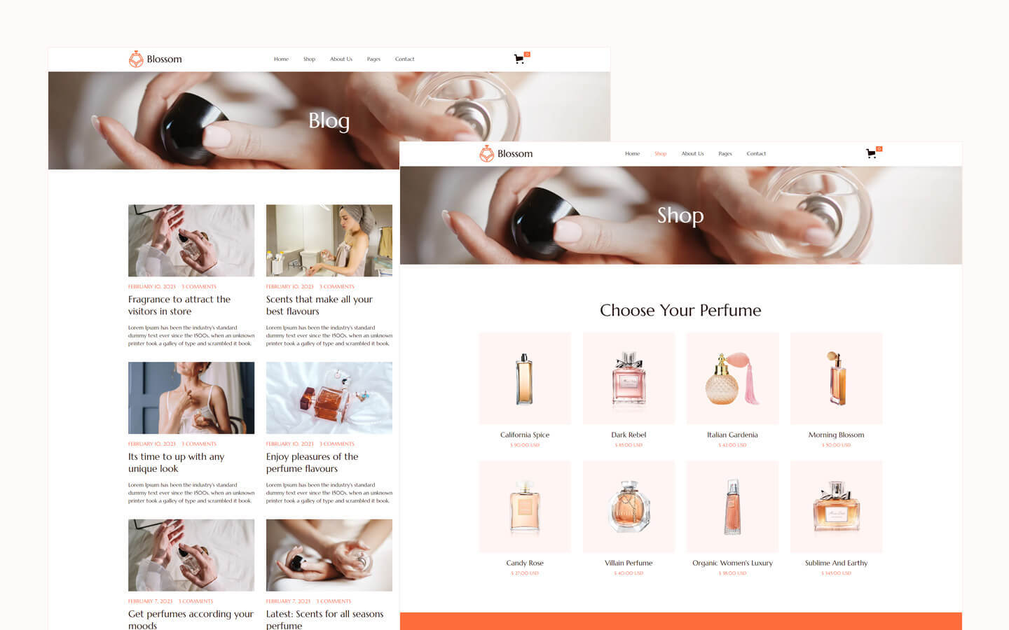 Blossom - Beauty HTML5 Responsive Website Template