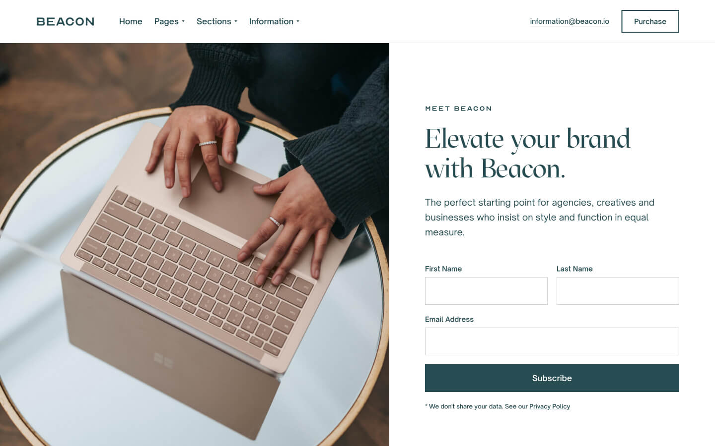 Beacon - Agency HTML5 Responsive Website Template