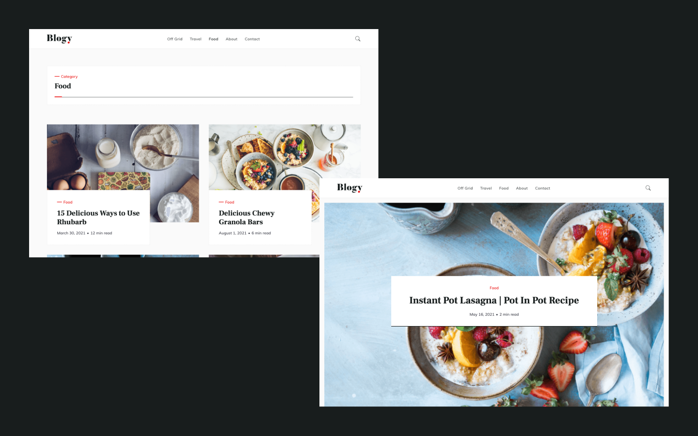 Blogy - Blog HTML5 Responsive Website Template