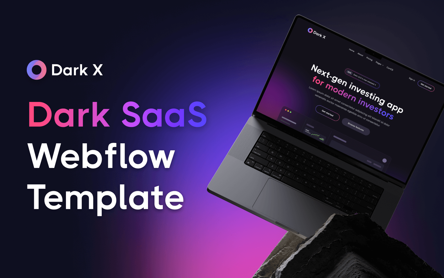 Dark X - App HTML5 Responsive Website Template