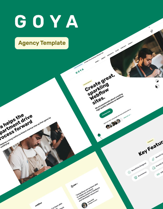 Goya by Flowmance - Agency design asset by webflow