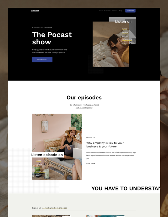Podcast - Podcast HTML5 Responsive Website Template
