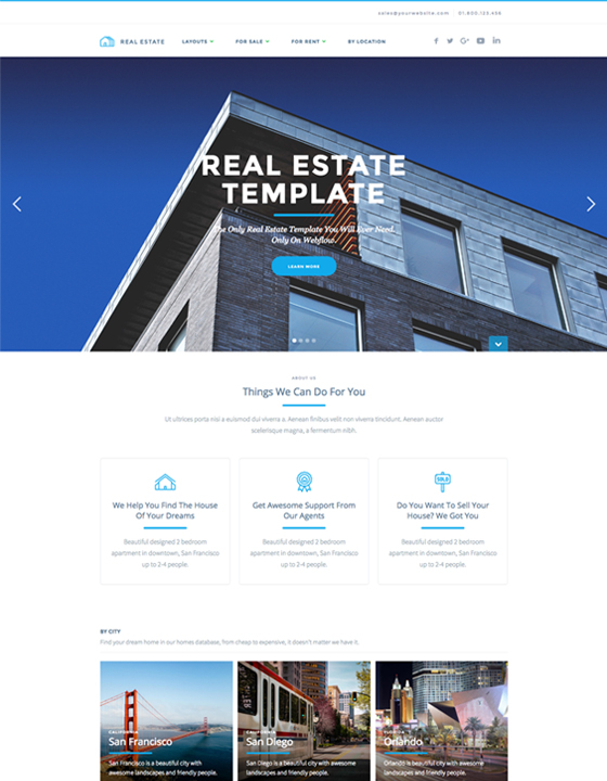 Realtor Real Estate HTML5 Responsive Website Template