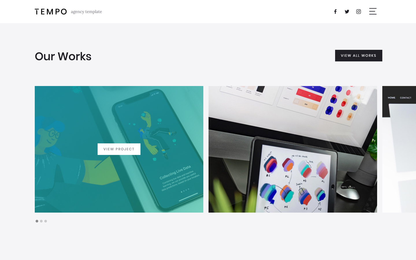 Tempo - Creative HTML5 Responsive Website Template