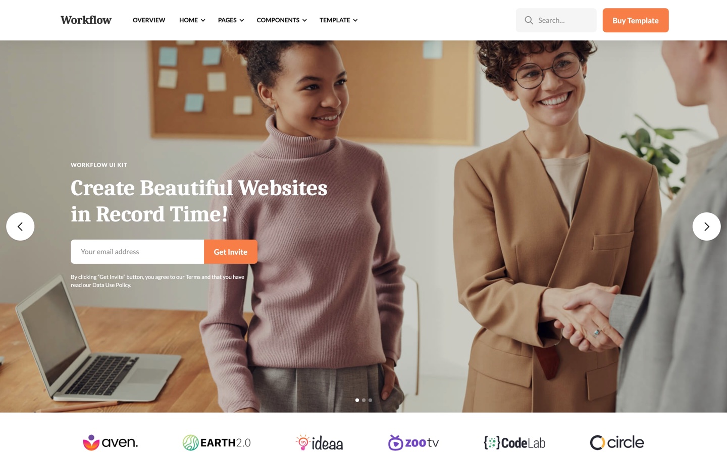 Workflow - Startup HTML5 Responsive Website Template