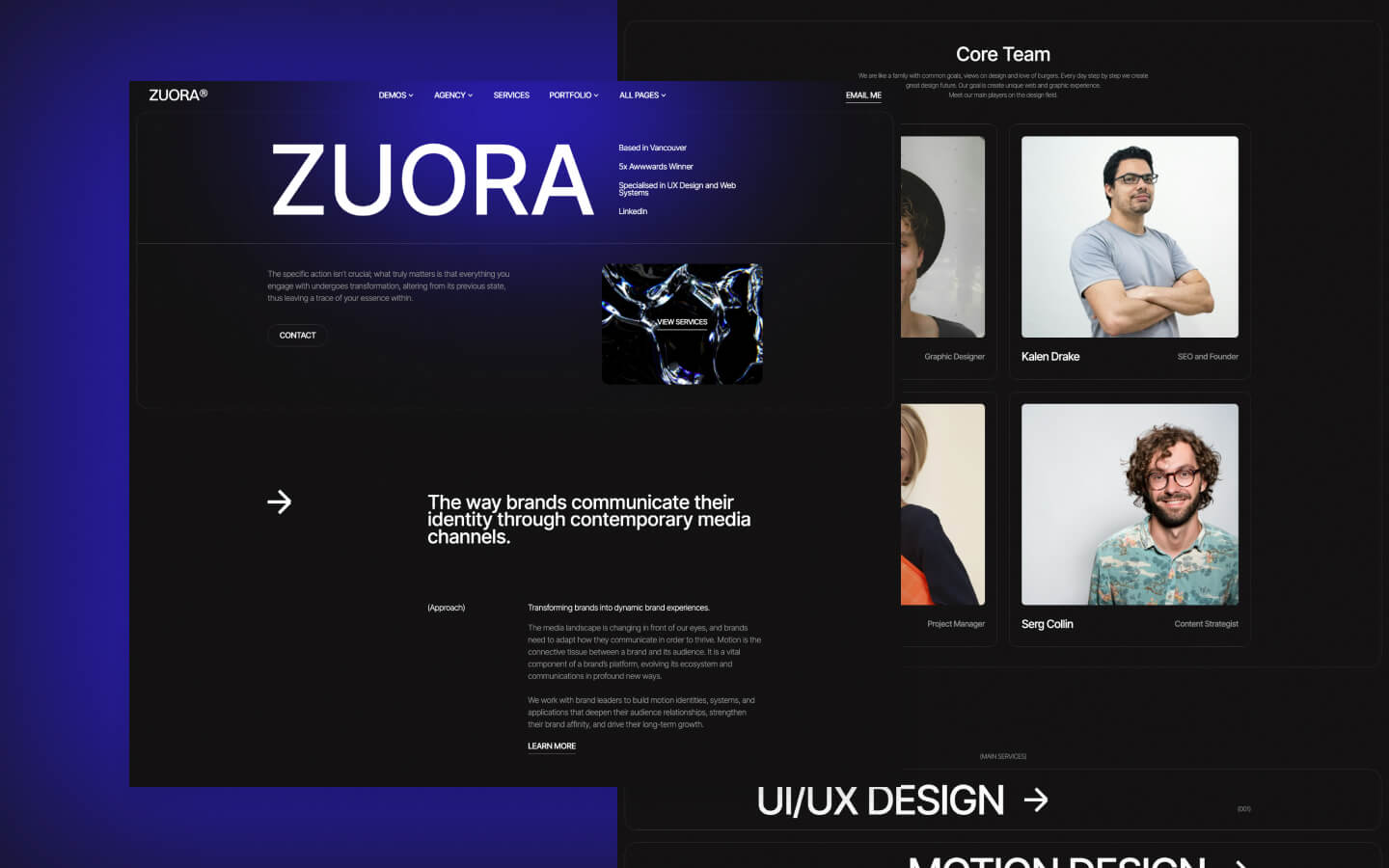 Zuora 128 Agency HTML5 Responsive site Template
