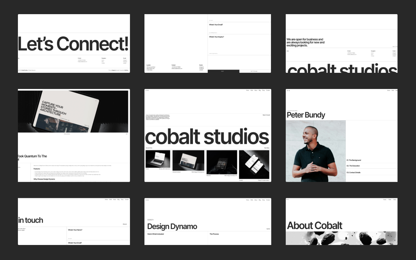 Cobalt - Portfolio HTML5 Responsive Website Template