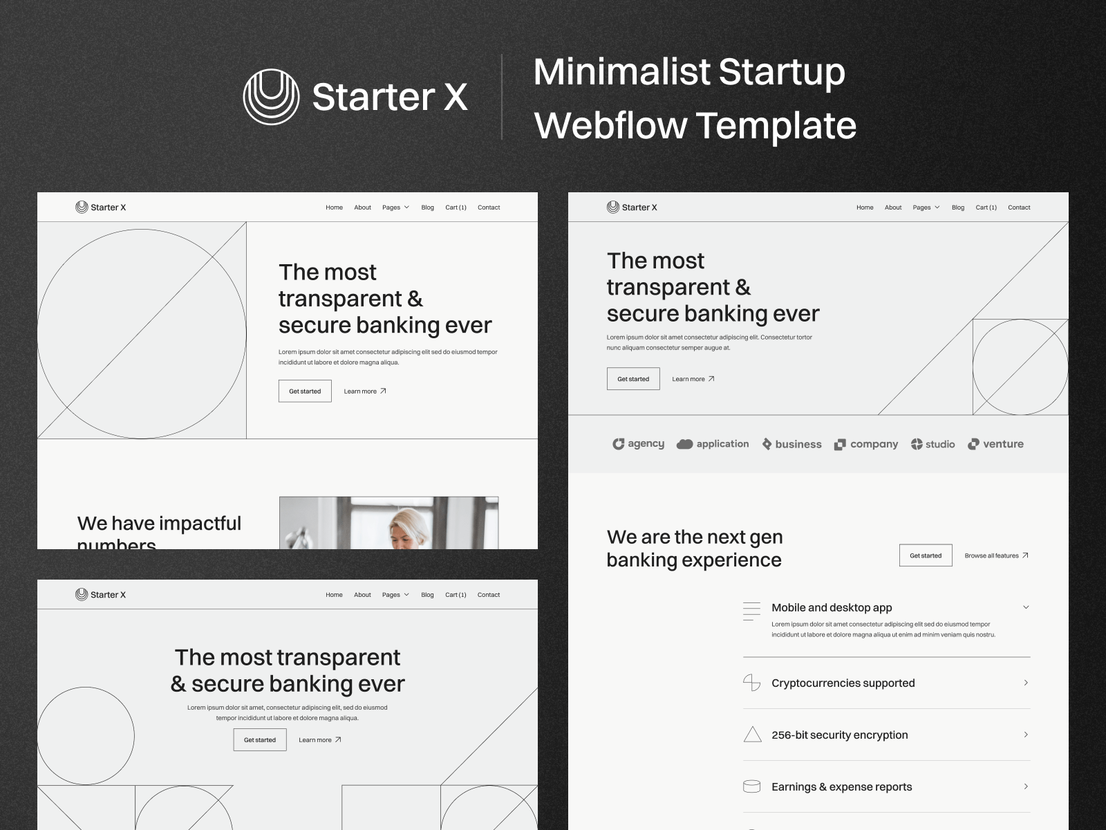 Minimalist Startup Webflow Template