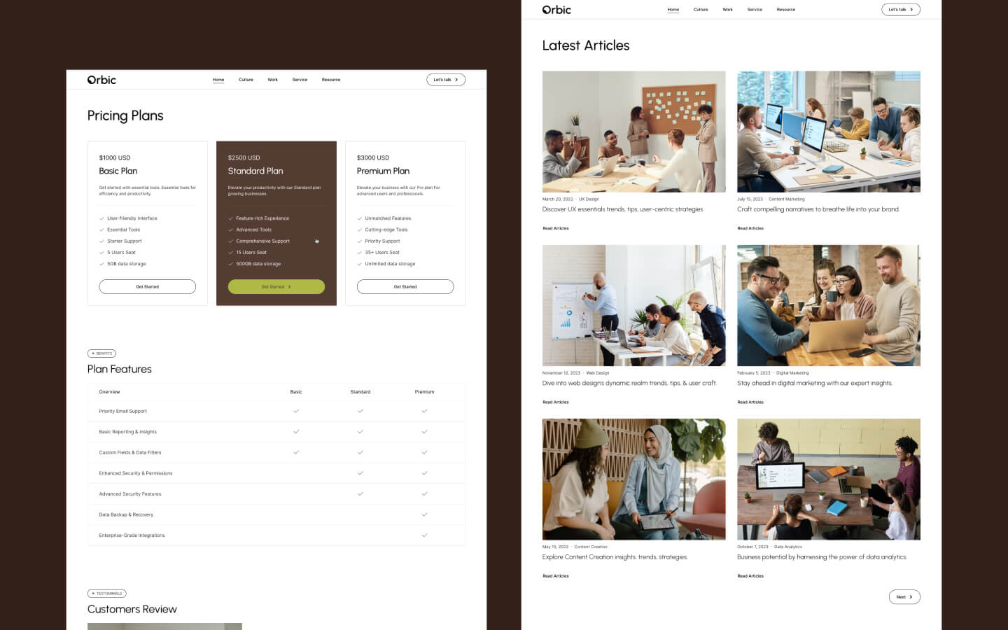Orbic Agency HTML5 Responsive Website Template