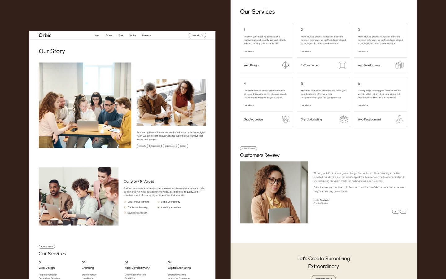 Orbic Agency HTML5 Responsive Website Template
