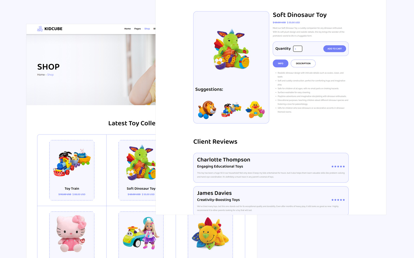 Kidcube - Kids HTML5 Responsive Website Template