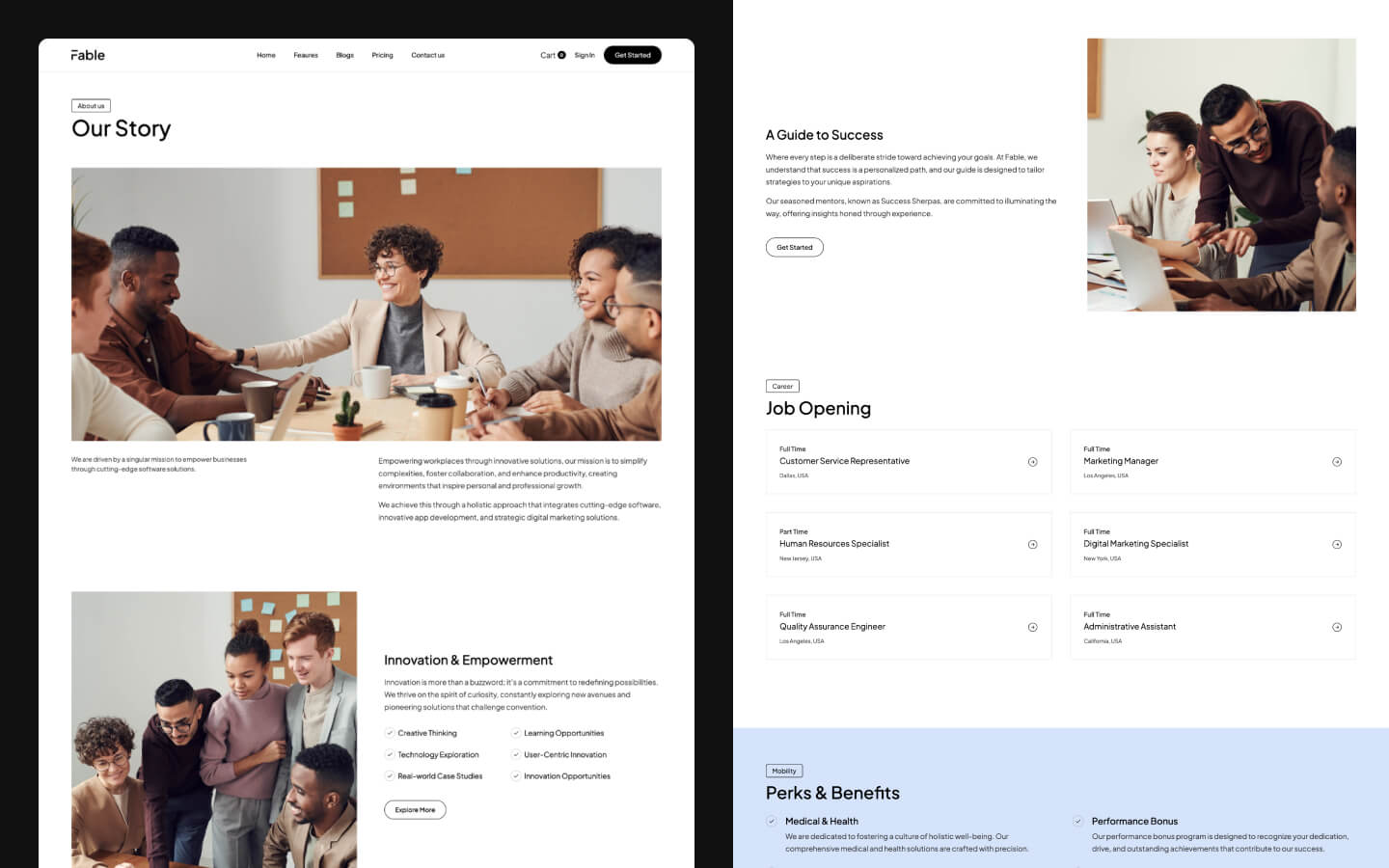 Fable - SaaS HTML5 Responsive Website Template