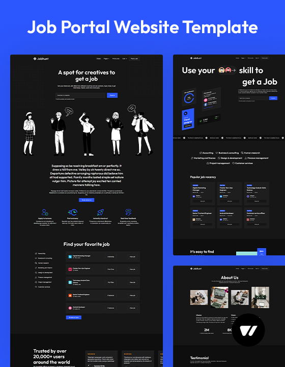 Jobhunt - Job Portal HTML5 Responsive Website Template