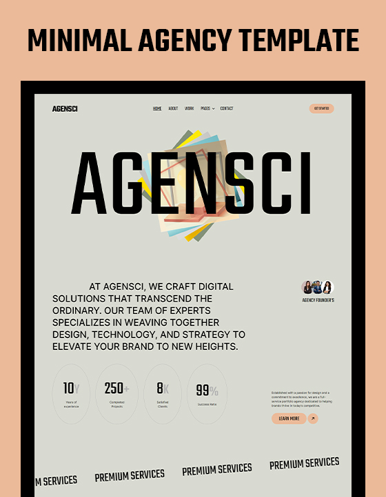 Agensci by Webestica - Agency design asset by webflow