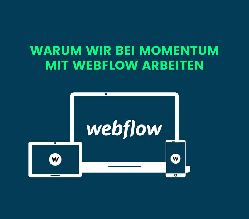 Warum wir bei Momentum mit Webflow arbeiten