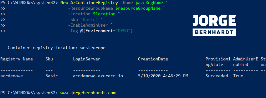 Azure Container Registry (ACR) - Part 1