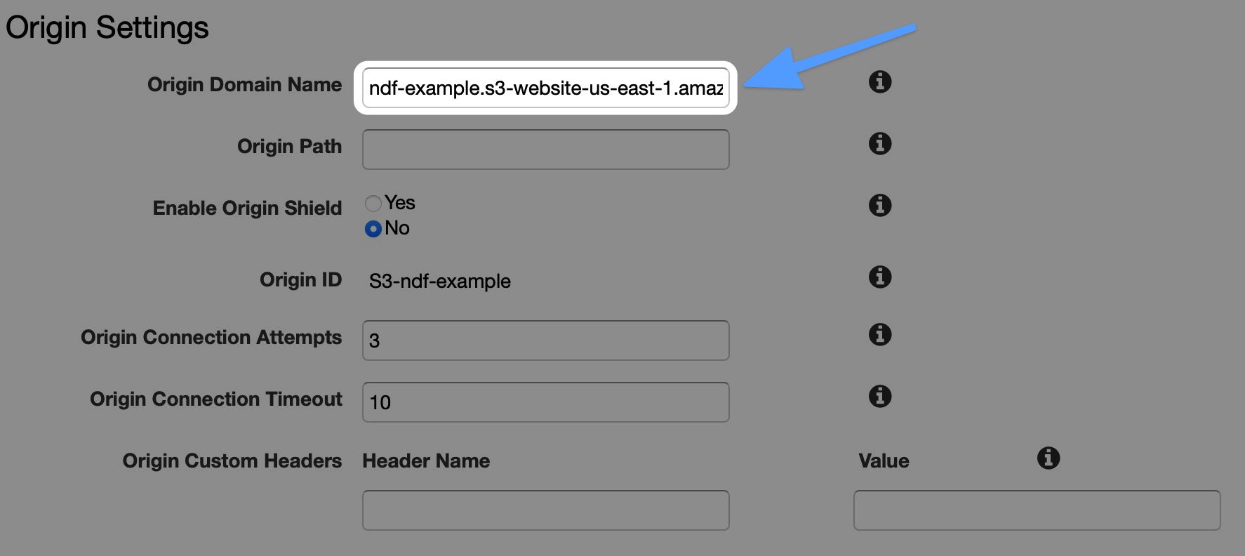 Create Bucket Screen