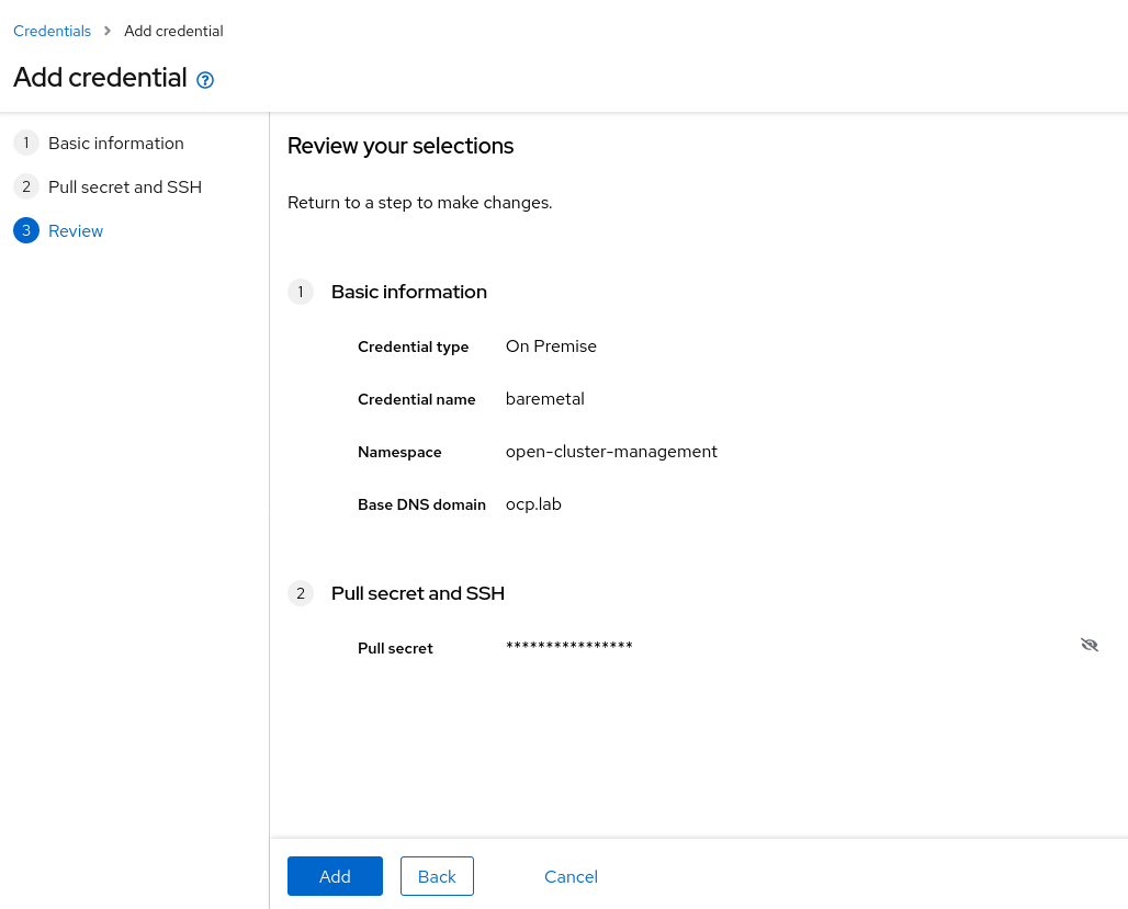 Deploying Single Node Bare metal OpenShift using Advanced Cluster ...