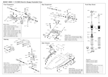 Mugen MSB1 Exploded View