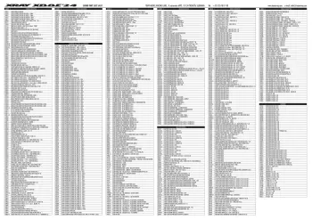 XRAY XB8E '24 Parts List