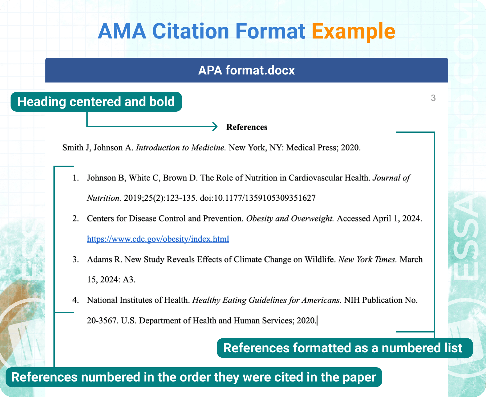 AMA Citation - A Quick Guide | EssayPro