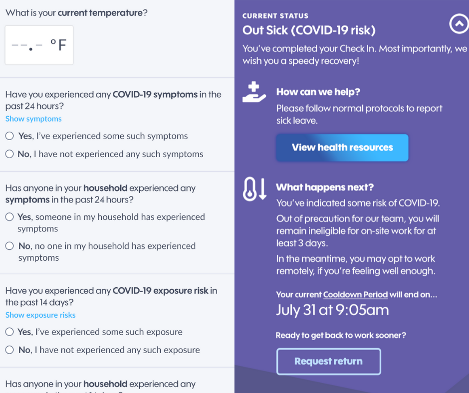 Hayday's wellness screening platform