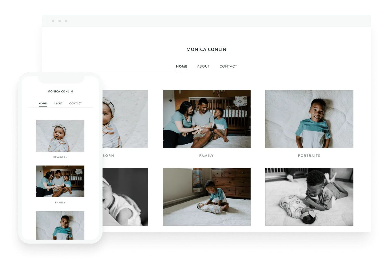 View of ShootProof portfolio website