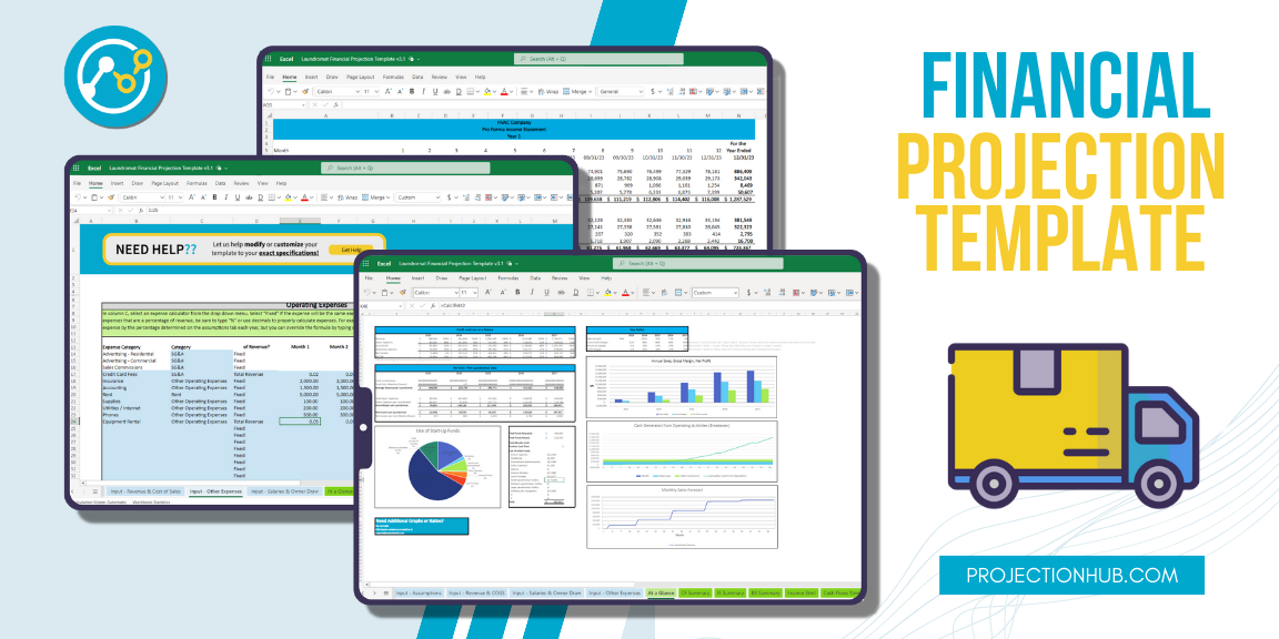Trucking Financial Projection Template Simple DIY Trucking Forecast Model
