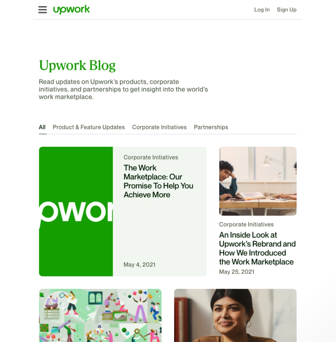 Upwork website design and development in Webflow