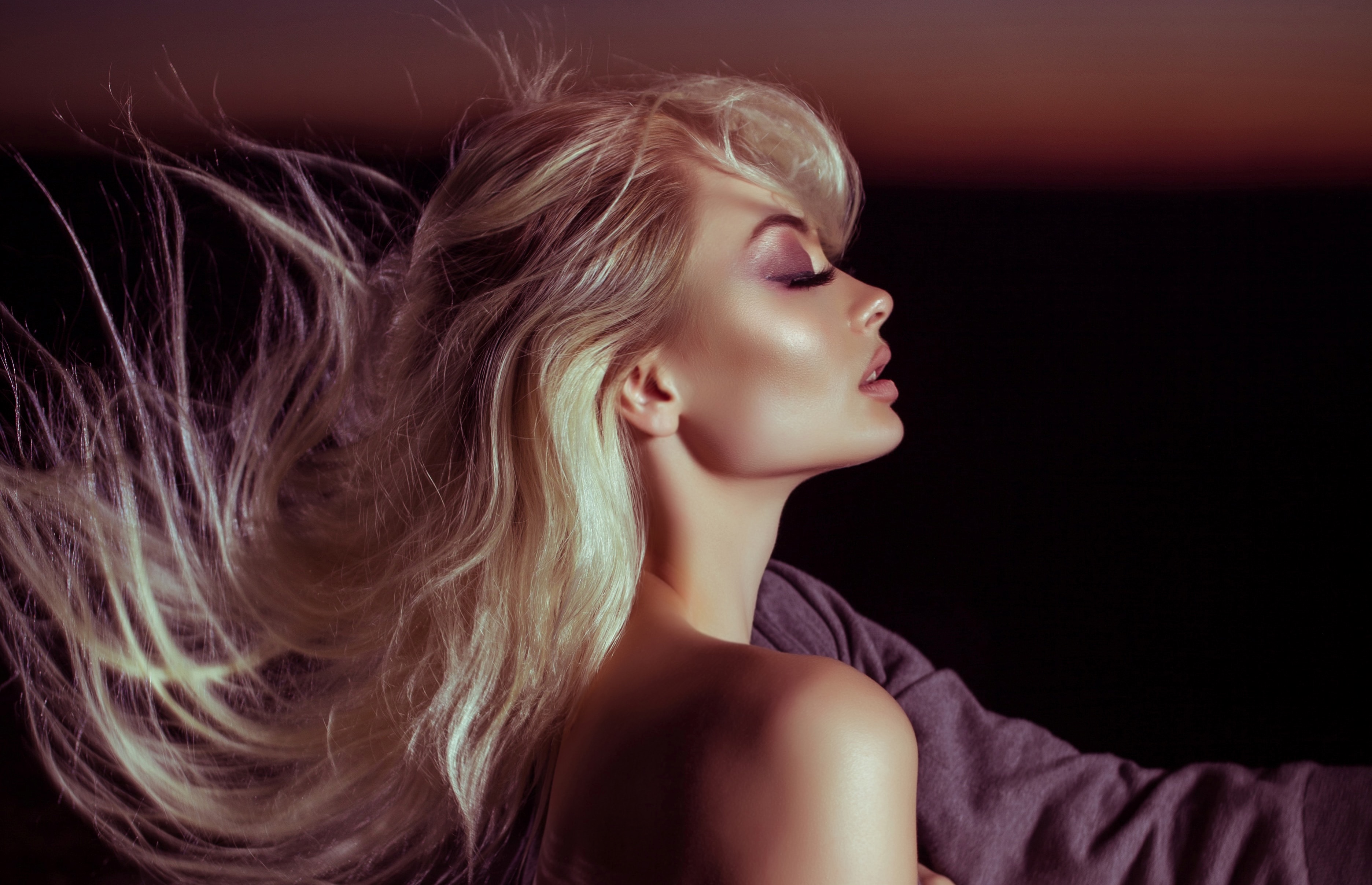 purple beauty school student