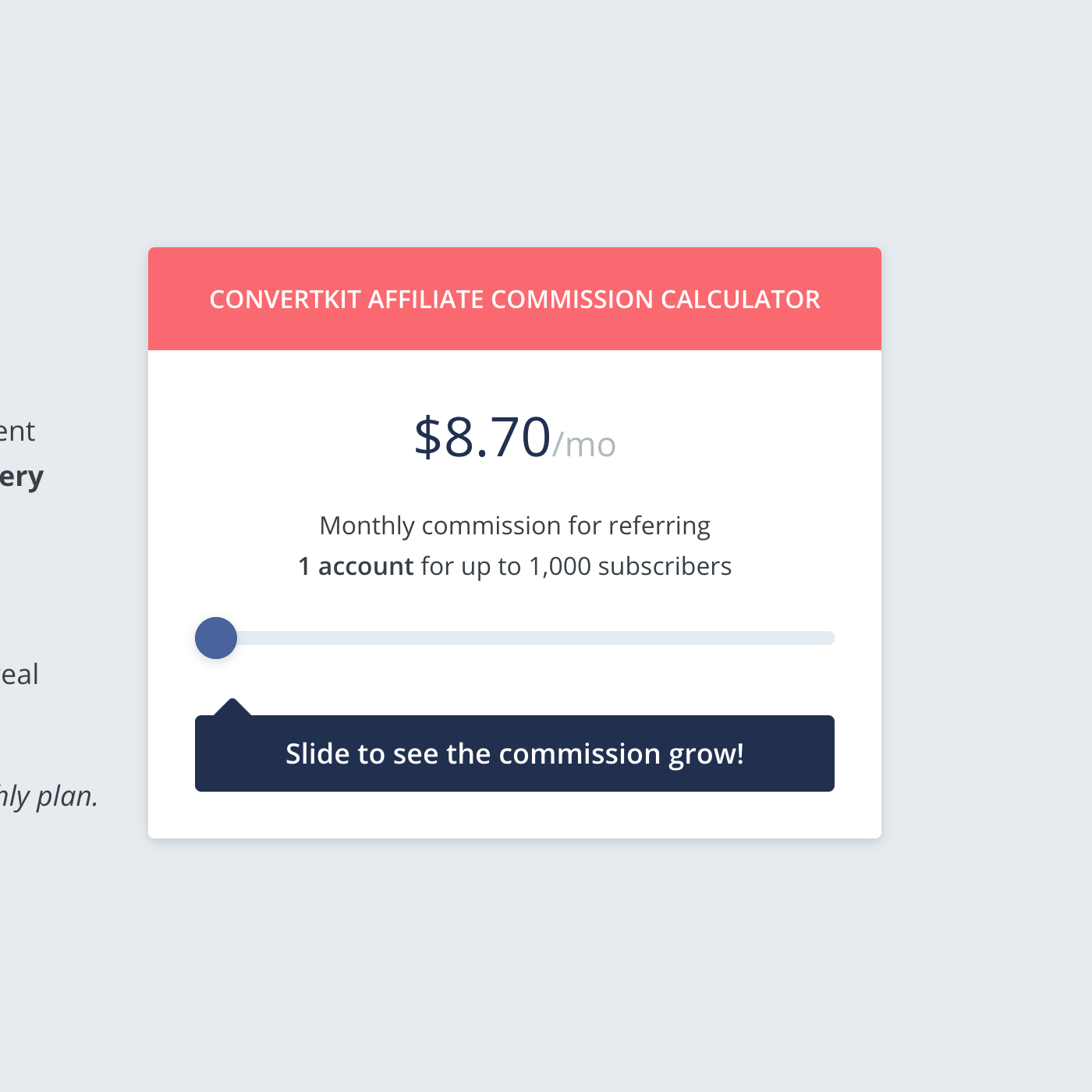 ConvertKit's Affiliate Page