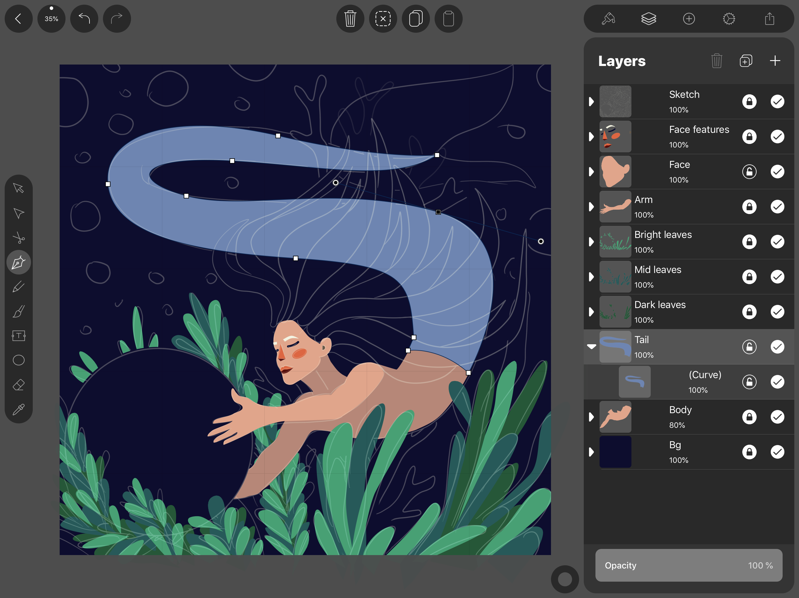 pen tool Vectornator