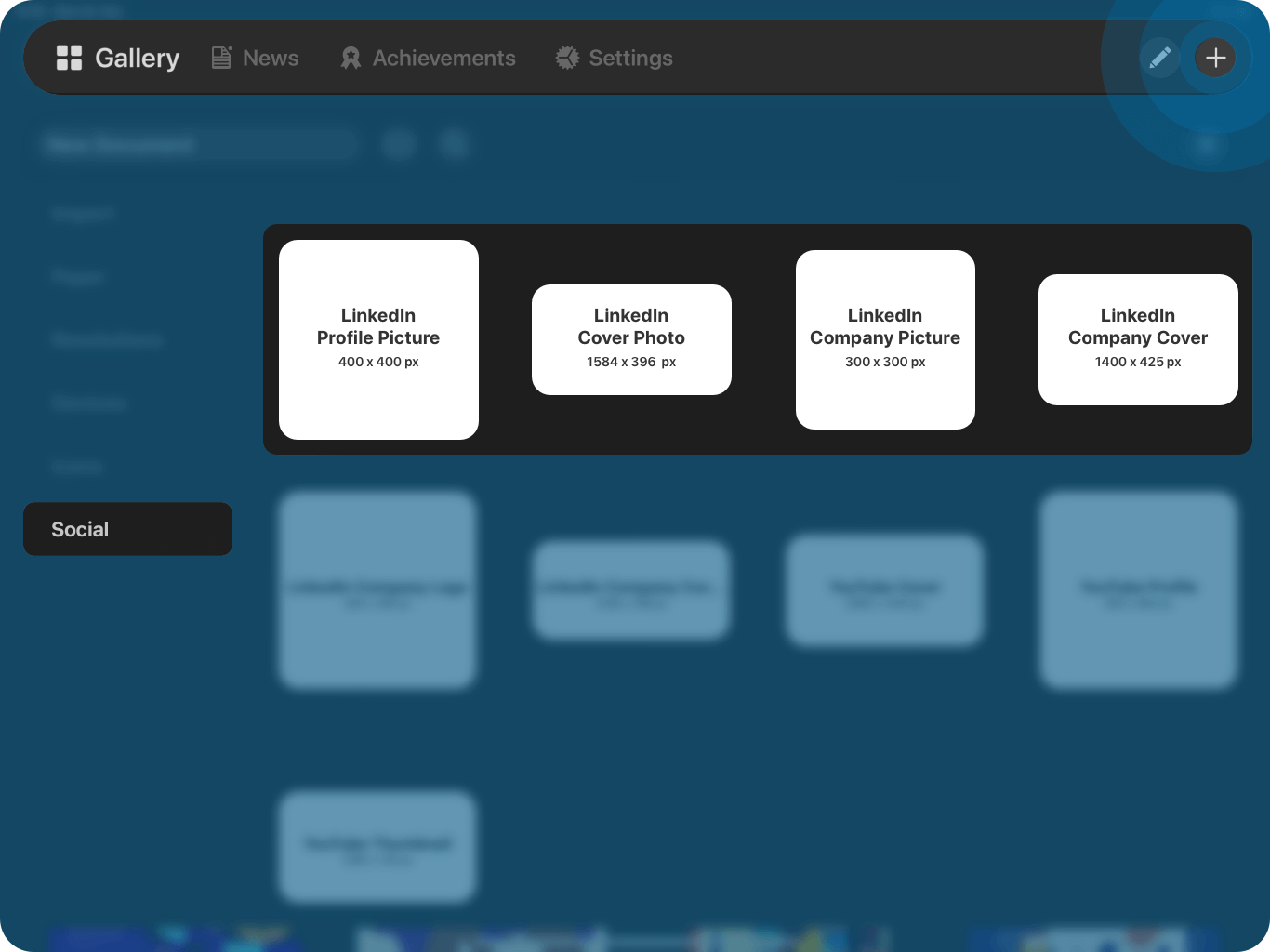 vectornator linkedin templates