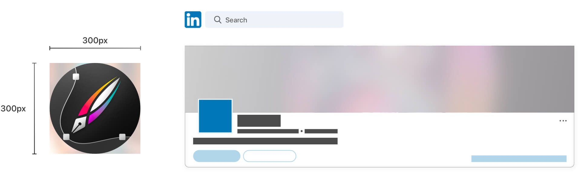 linkedin Image post size