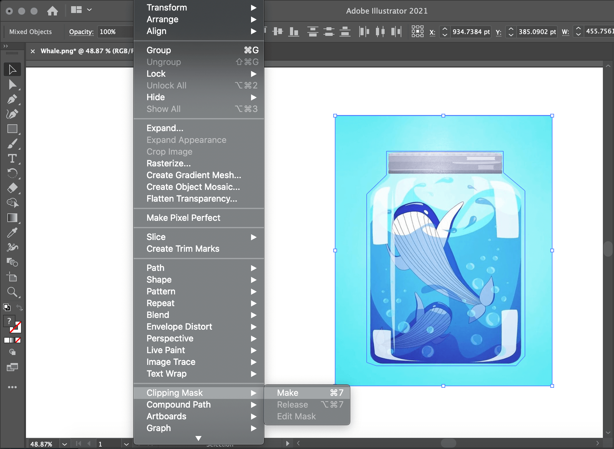 how to crop image in illustrator