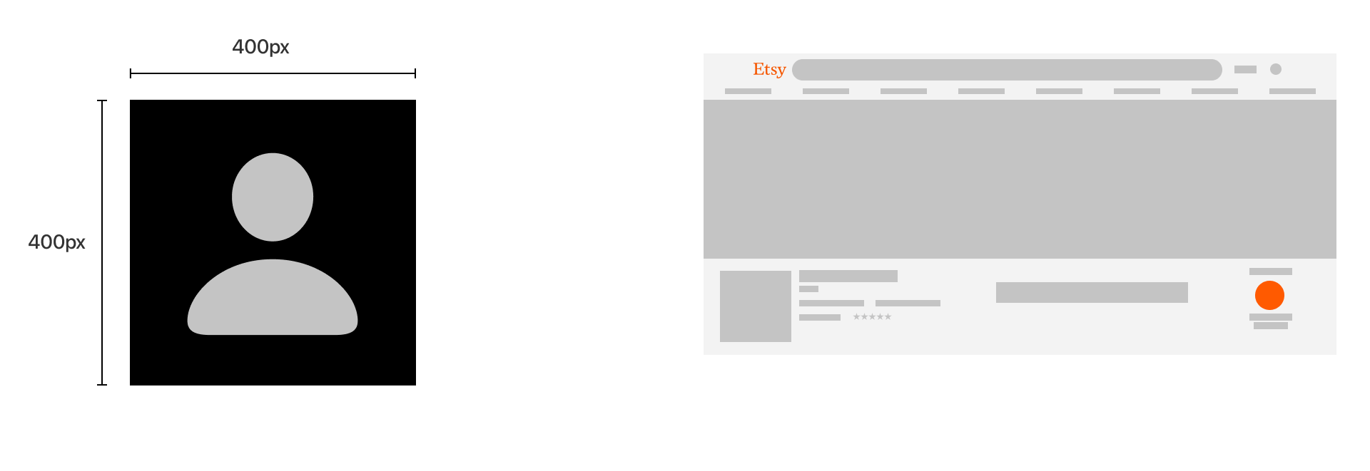 Etsy Profile Photo dimensions