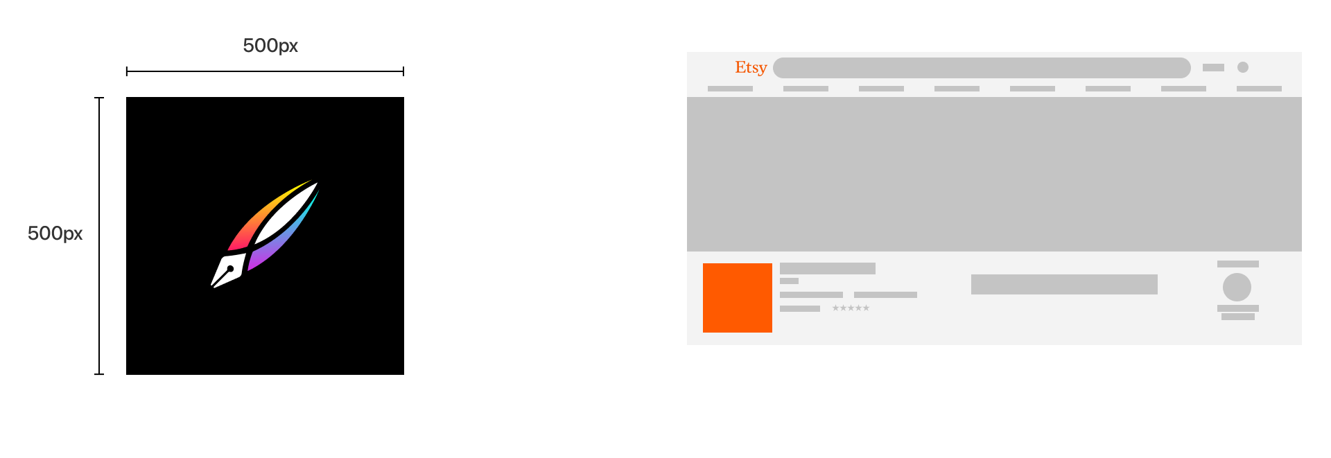 Etsy Shop Icon dimensions