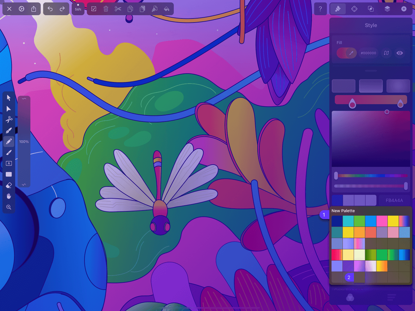 Personal Color Palette in Vectornator