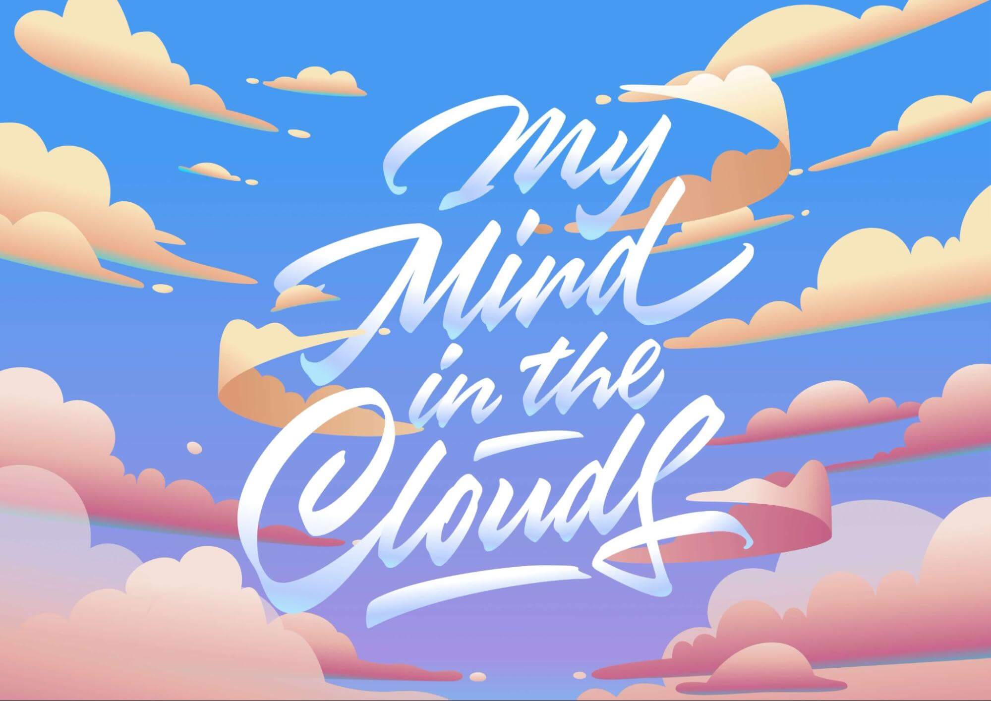 my mind in the cloud digital art