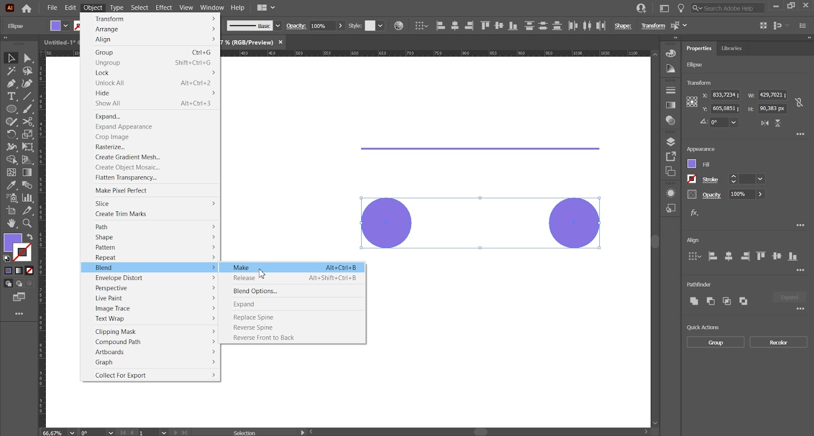 object blend mode on illustrator screen