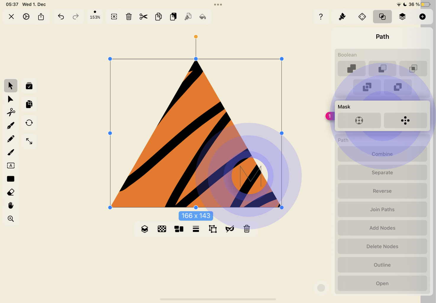 MASKING OBJECT on iPad