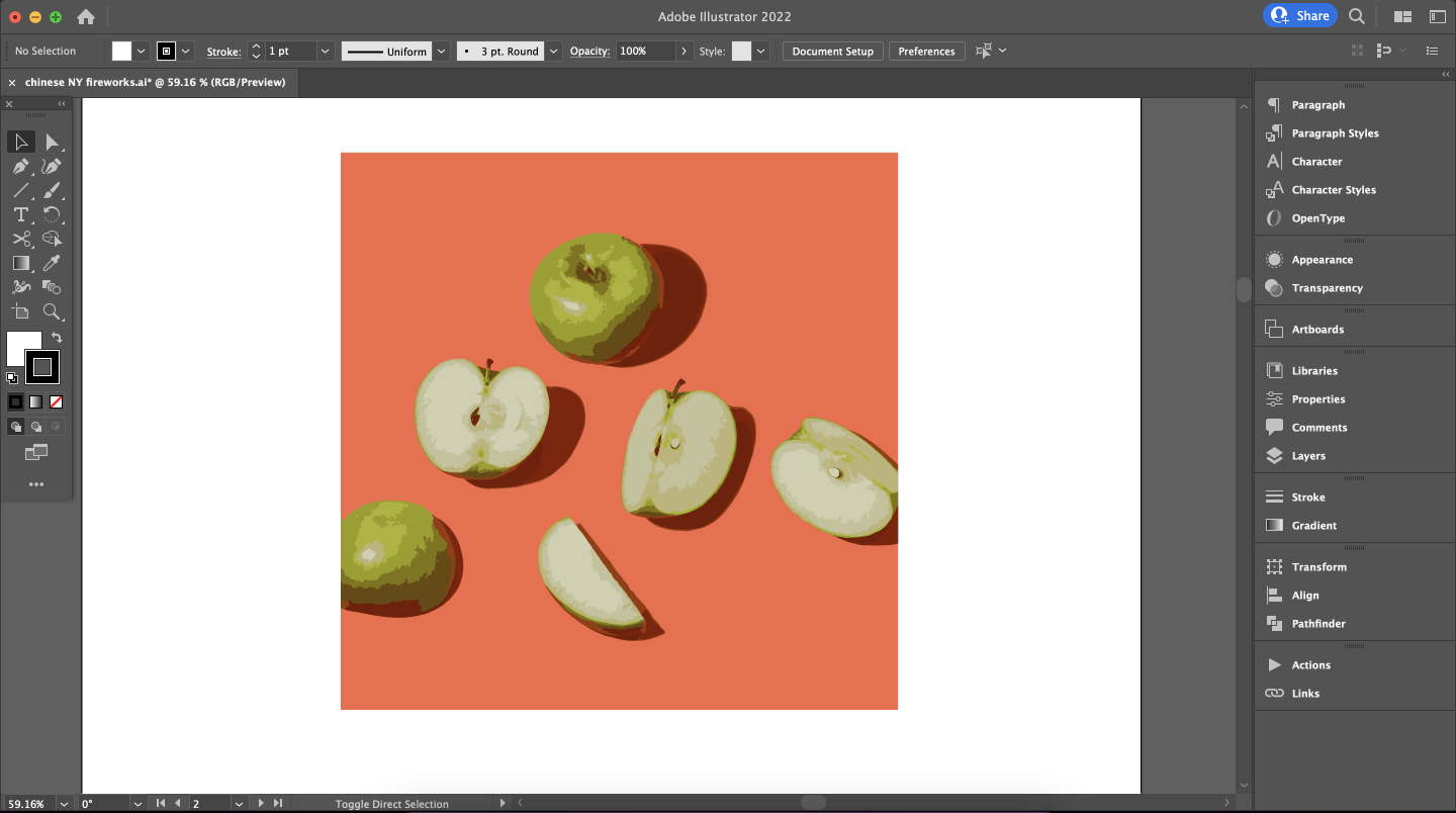 image traced on illustrator