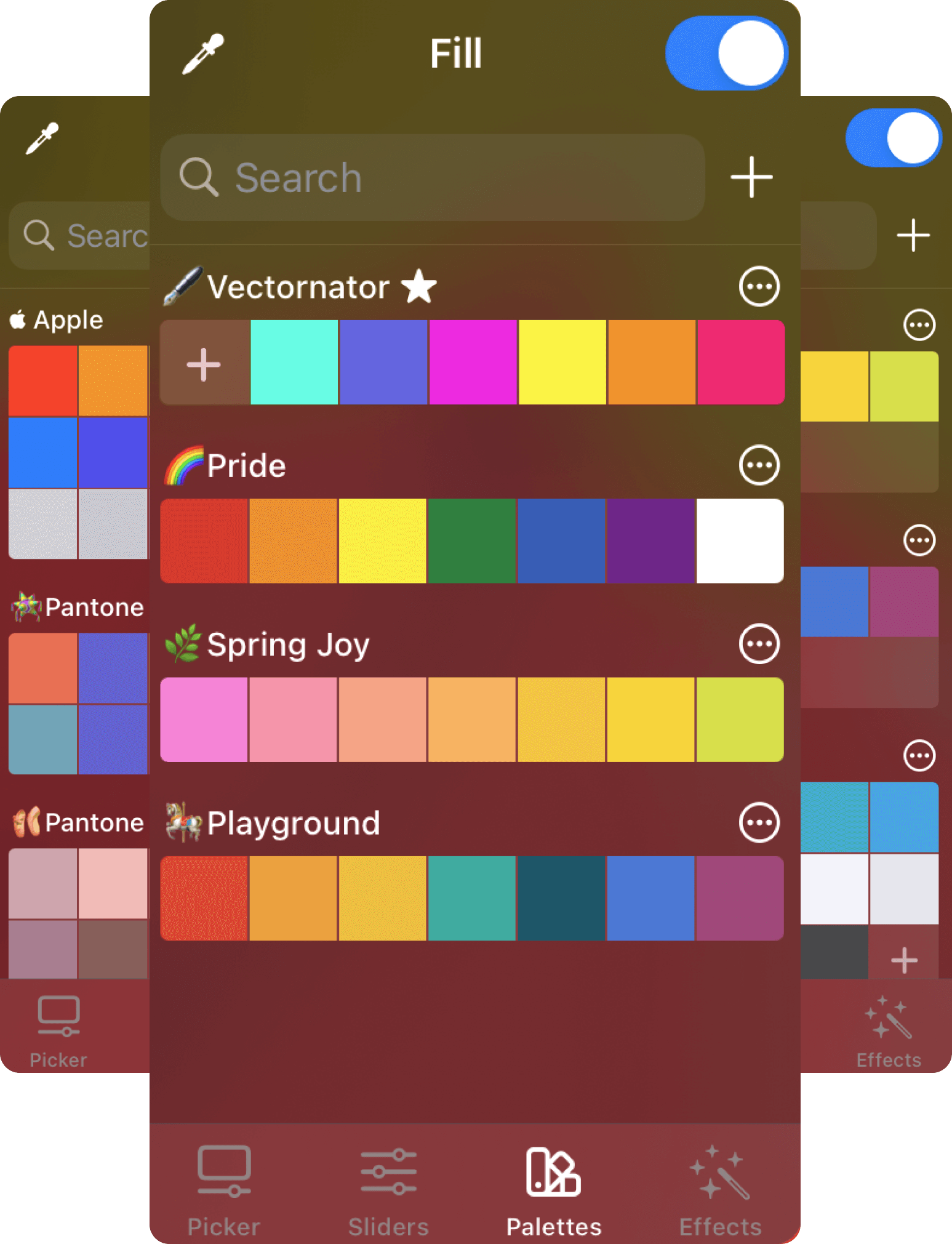 Multiple Color Palettes