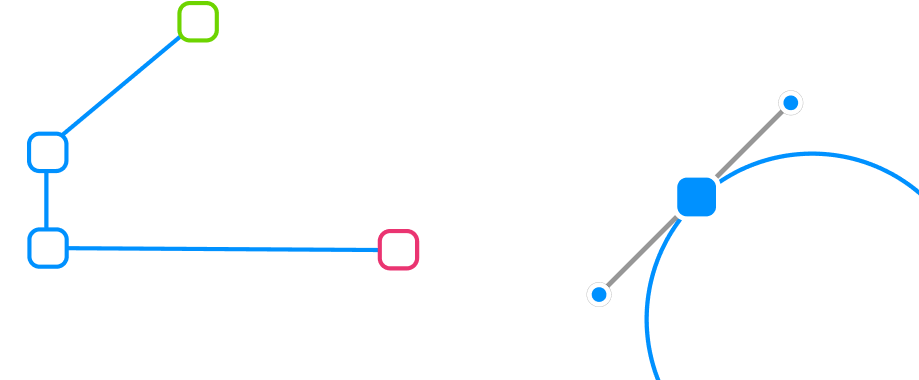vector color bezier nodes